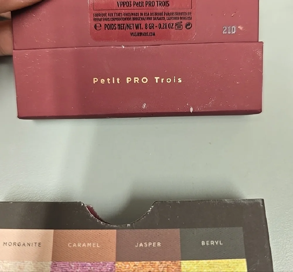 Viseart Petit Pro Eyeshadow Palette - Pink, Purple, Green, Gold